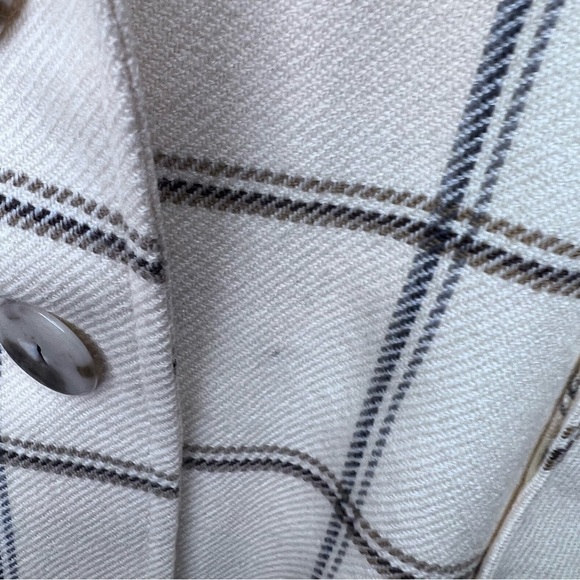 Vintage Yellow Academia Longline Wool Plaid Windowpane Blazer Classic - Picture 9 of 16